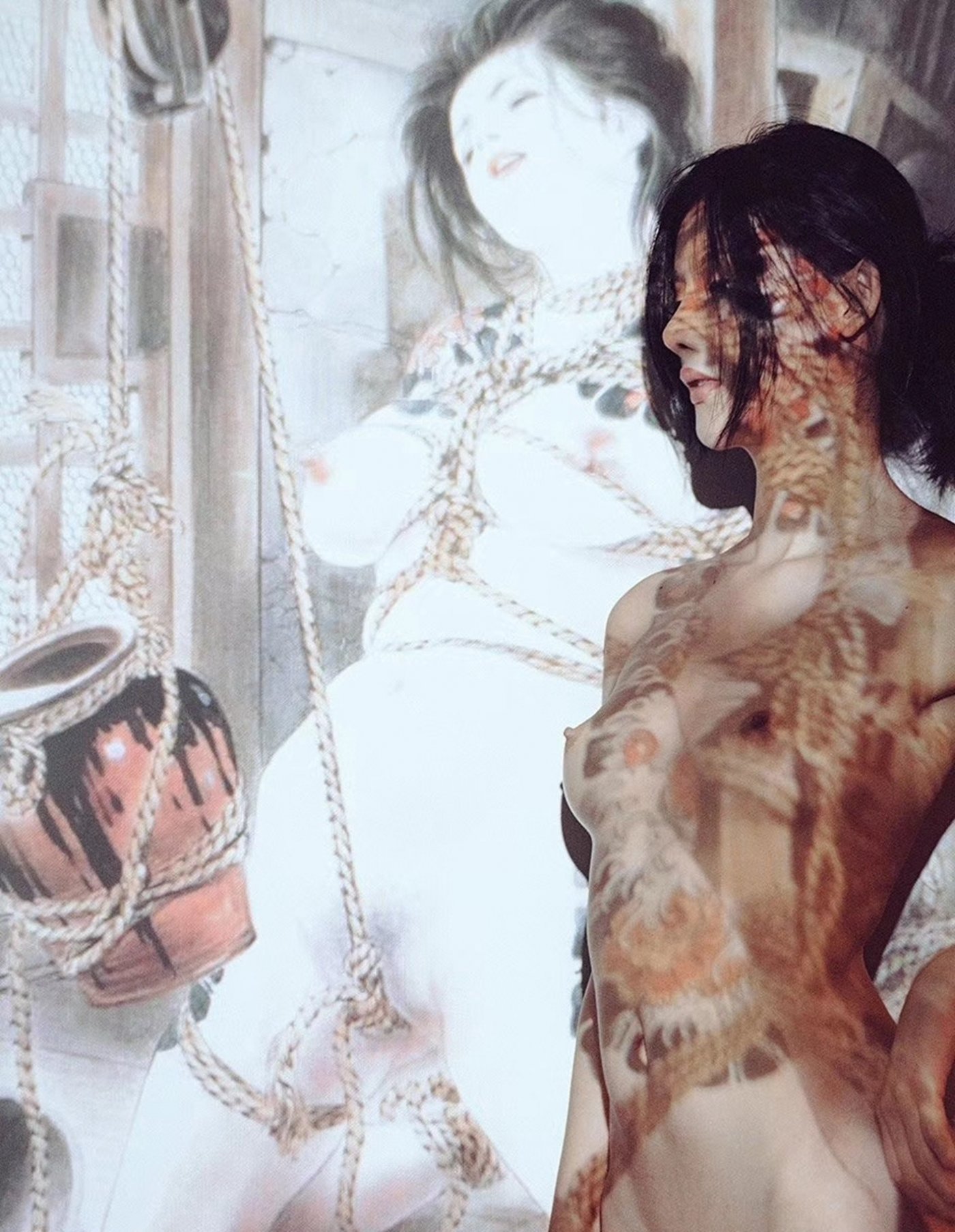 名模阿朱大尺度私拍套读 - 人体摄影